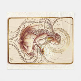 Heilige Lotus Godin Spiritueel Fleece Deken