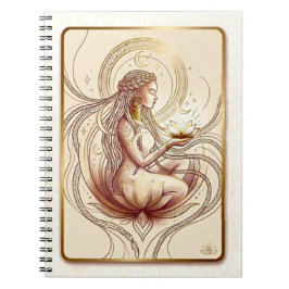 Heilige Lotus Godin Spiritueel Notitieboek