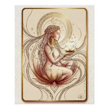 Heilige Lotus Godin Spiritueel