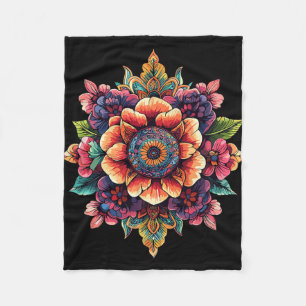 Heilige Lotus Mandala Bloei Meditatie Fleece Deken