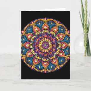 Heilige Lotus Mandala Boho Yoga Meditatie Kaart