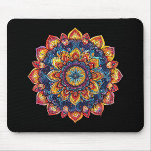 Heilige Lotus Mandala Hippie Festival Stijl Muismat