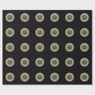Heilige Lotus Mandala Vintage Spirituele Kunst Cadeaupapier