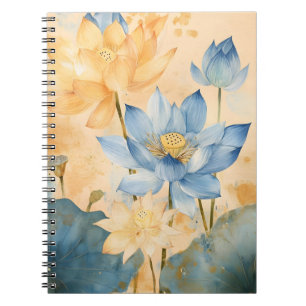 Heilige lotus (Nelumbo nucifera), een iconische wa Notitieboek
