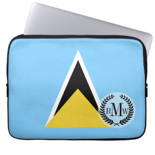 Heilige Lucia Flag Laptop Sleeve