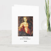 Heilige Lucia van Zweden Feestdagen Kaart (Achterkant)