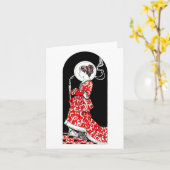 Heilige Lucy van Syracuse Notecard Kaart (Gele Bloem)