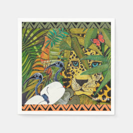 Heilige luipaard servet