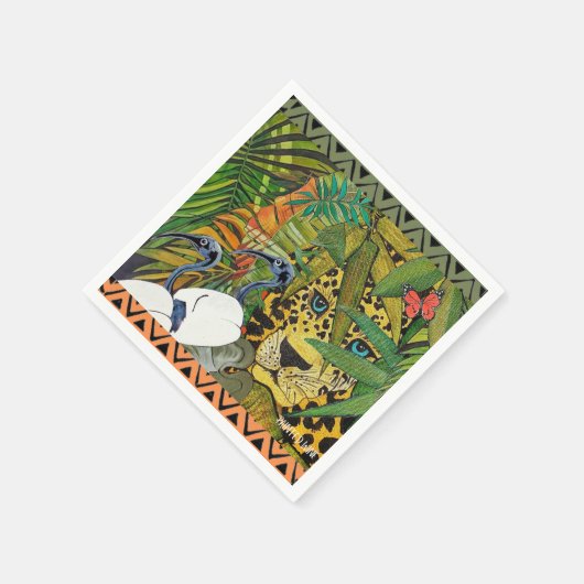 Heilige luipaard servet (Hoek)