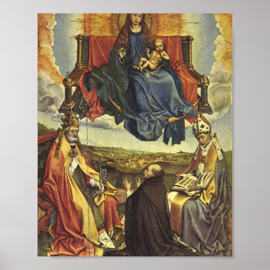 Heilige Maagd in Glory - Robert Campin Poster (Voorkant)