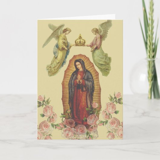 Heilige Maagd Maria Guadalupe Religieus Kaart (Voorkant)