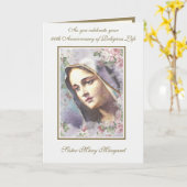  Heilige Maagd Maria Jubileum Nun Kaart (Gele Bloem)