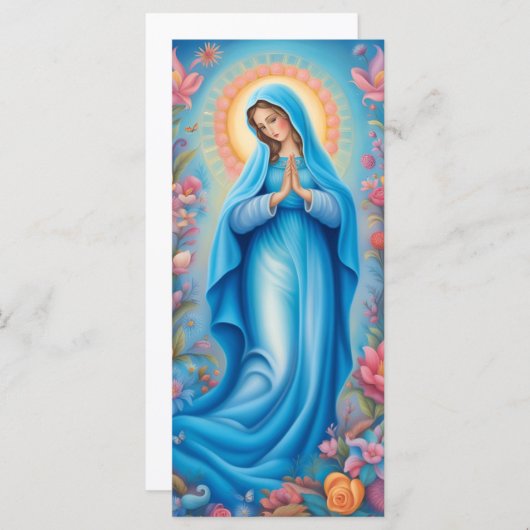 Heilige Maagd Maria-kaart (Voorkant / Achterkant)