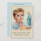 Heilige Maagd Maria Katholiek Gebed Gedicht Kaart (Voorkant / Achterkant)