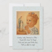Heilige Maagd Maria Katholiek Gebed Gedicht Kaart (Voorkant)