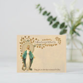 Heilige Maagd Maria Katholiek Gebed Religieus Feestdagenkaart (Staand voorkant)