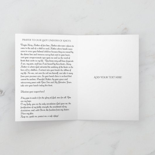 Heilige Maagd Maria Onze-Lieve-Vrouw onder de knop Kaart (Binnen)