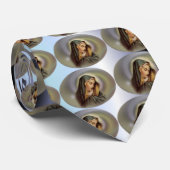 Heilige Maagd Maria op Shaded Blue Stropdas (Opgerold)