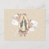 Heilige Maagd Maria Rozen Religieuzen Briefkaart (Voorkant)