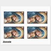 Heilige Maagd Maria Traditioneel Katholiek Rechthoekige Sticker (Vel)