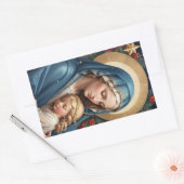 Heilige Maagd Maria Traditioneel Katholiek Rechthoekige Sticker (Envelop)