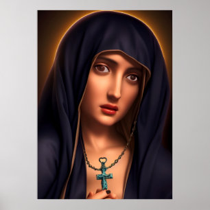 Heilige Maagd Mary Artwork Poster