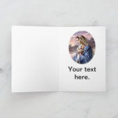 Heilige Maagdelijke Mary in Overpeinzing Kaart (Binnen)