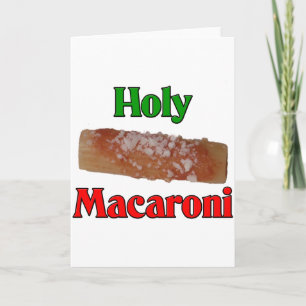 Heilige Macaroni Feestdagen Kaart