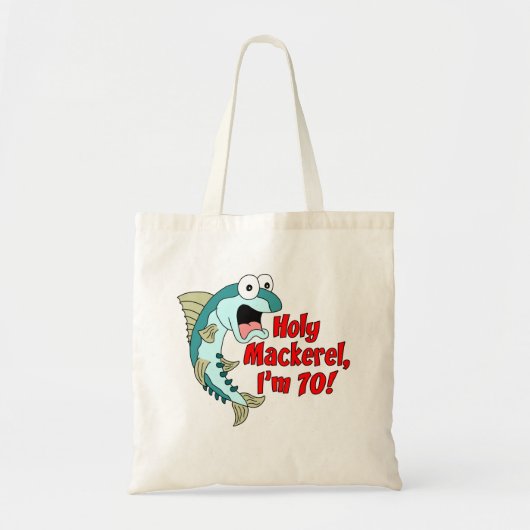 Heilige Mackerel Ik ben 70 Canvas tas (Voorkant)