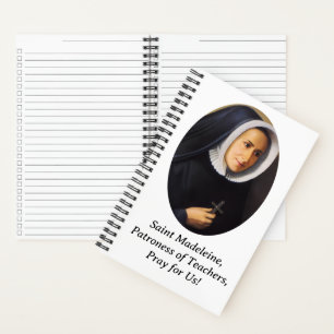 Heilige Madeleine patroonheilige van de leraren Notitieboek