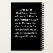 Heilige Madeleine patroonheilige van de leraren Notitieboek (Achterkant)