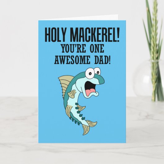 Heilige makreel een Geweldige vader Kaart (Voorkant)