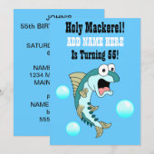 Heilige Makreel, iemand draait 55 grappige vissen Kaart (Voorkant / Achterkant)