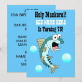 Heilige makreel, iemand draait 75 grappige vissen kaart (Voorkant / Achterkant)
