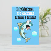 Heilige makreel, iemand is jarig kaart (Staand voorkant)