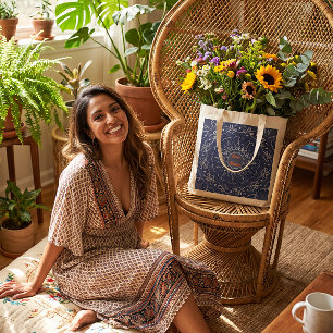Heilige Mandala Kunst Design Voor Diwali Tote Bag