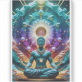Heilige Mandala Spirituele kunst Sticker (Voorkant)