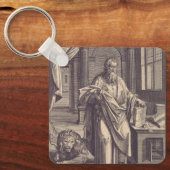 Heilige Marcus de Evangelist Apostolische Inkt Hei Sleutelhanger (Voorkant)