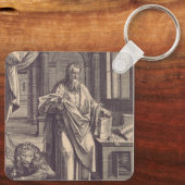 Heilige Marcus de Evangelist Apostolische Inkt Hei Sleutelhanger (Achterkant)