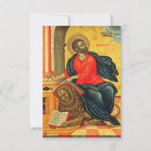 Heilige Marcus, de evangelist orthodoxe icoon Bedankkaart