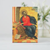 Heilige Marcus, de evangelist orthodoxe icoon Bedankkaart (Staand voorkant)