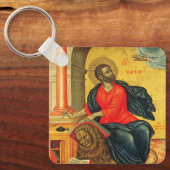 Heilige Marcus de Evangelist orthodoxe icoon Sleutelhanger (Voorkant)