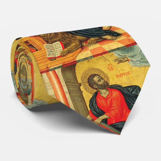 Heilige Marcus, de evangelist orthodoxe icoon Stropdas (Opgerold)