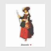 Heilige Margaretha als herderin Sticker (Vel)