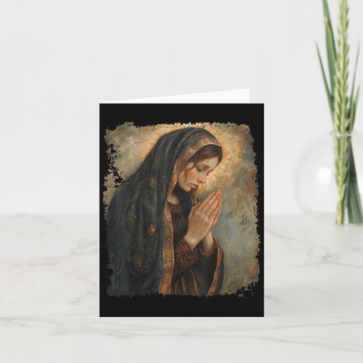 Heilige Maria Biddende Moeder van Jezus Kaart (Voorkant)