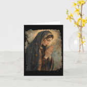 Heilige Maria Biddende Moeder van Jezus Kaart (Gele Bloem)