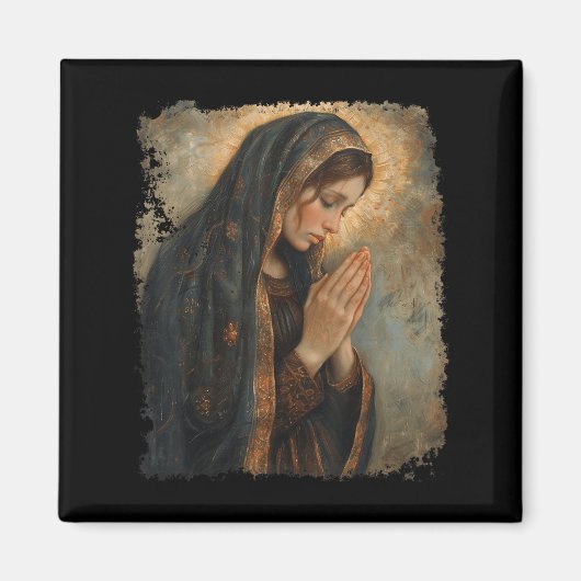 Heilige Maria Biddende Moeder Van Jezus Magneet (Voorkant)