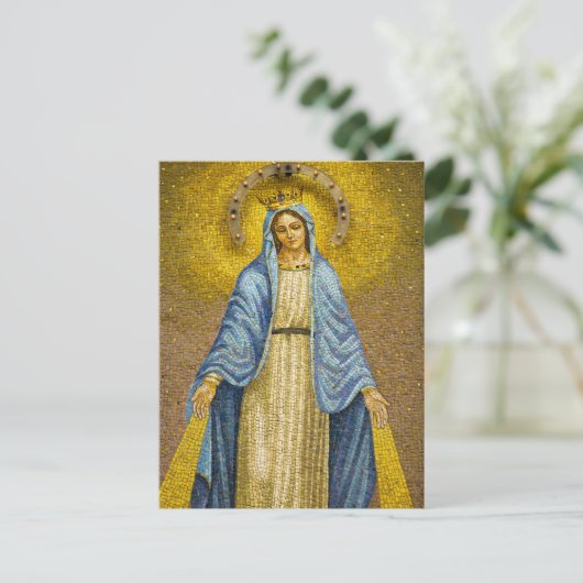 Heilige Maria Briefkaart (Staand voorkant)