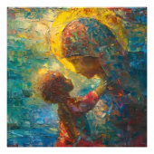 Heilige Maria en Jezus Expressionisme Foto Afdruk (Voorkant)