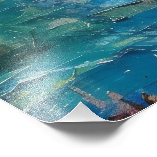 Heilige Maria en Jezus Expressionisme Foto Afdruk (Hoek)